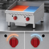 Thumbnail image #4 for Omcan Countertop Stainless Steel Natural Gas Griddle with Thermostatic Control, 24 x 20-Inch Cooking Area, 60,000 BTU