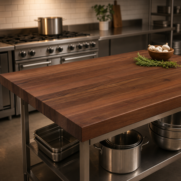 Product image #4 for Boos Block American Black Walnut Edge Grain Kitchen Countertop, 60 x 48 x 3 Inches