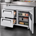 Thumbnail image #4 for Turbo Air Super Deluxe 48-Inch Two-Section Undercounter Freezer with 2 Drawers and Right-Hinged Door, 12.2 Cu. Ft.