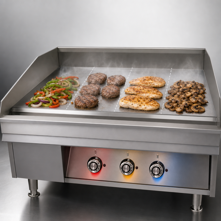 Product image #5 for Lang LG Series 48-Inch Heavy Duty Electric Countertop Griddle with Chrome Plate