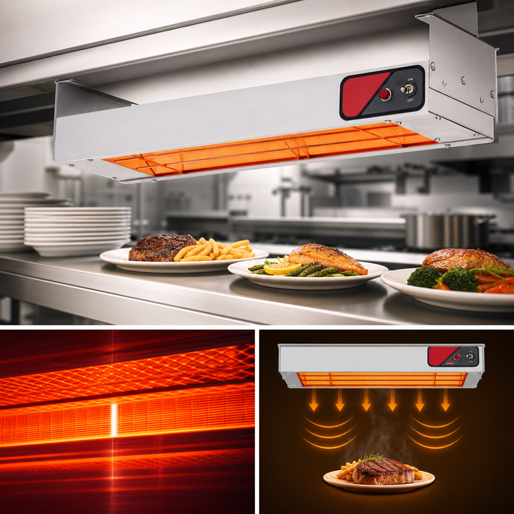 Product image #4 for Nemco 60-Inch Dual Infrared Strip Heater with On/Off Toggle Switch, 240V