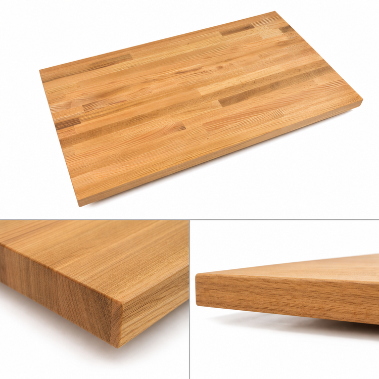 Product image #4 for John Boos Appalachian Red Oak Blended Rails Edge Grain Kitchen Countertop, 72 x 25 x 1-1/2 Inch, Penetrating Oil Finish