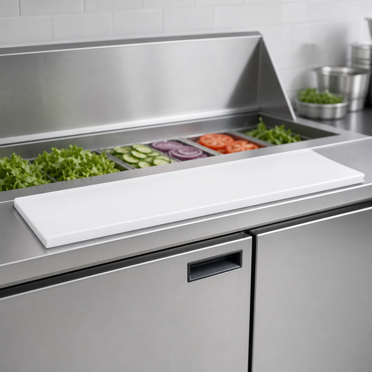 Product image #4 for Beverage-Air 17-Inch White Poly Cutting Board for SPE60C/SPED60C Prep Tables