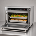 Thumbnail image #4 for Amana Commercial AMSO22 Heavy-Duty Countertop Microwave Steamer Oven, 1.6 Cu. Ft., 2200W Output
