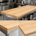 Thumbnail image #4 for John Boos Boos Block 96-Inch x 42-Inch x 1-1/2-Inch Edge Grain Maple Kitchen Countertop, Varnique Finish