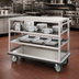 Thumbnail image #4 for FWE Queen Mary Stainless Steel Utility Cart with 4 Shelves, 1600 lb. Capacity