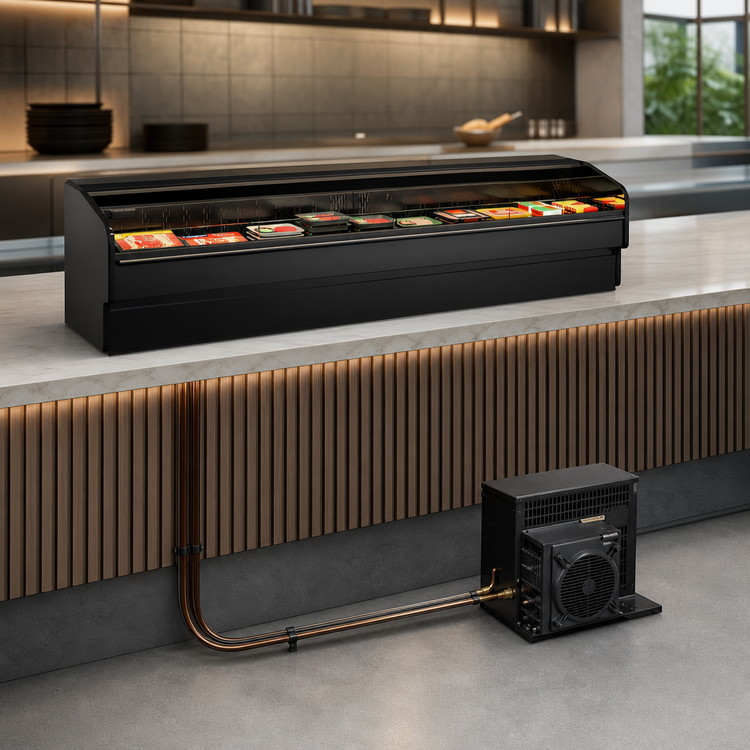 Product image #4 for Structural Concepts Fusion Low-Profile Countertop Refrigerated Self-Service Display Case, 75-3/8" W, Remote DX