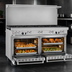 Thumbnail image #4 for Southbend Ultimate 60-Inch Gas Restaurant Range with 8 Open Burners and 2 Convection Ovens