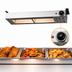 Thumbnail image #4 for Omcan 24-Inch Unlighted Stainless Steel Strip Heat Lamp Food Warmer, Electric, 120V