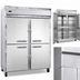 Thumbnail image #4 for Continental Refrigerator 2FESNSSHD Extra-Wide Two-Section Shallow Depth Reach-In Freezer with Half-Height Solid Doors