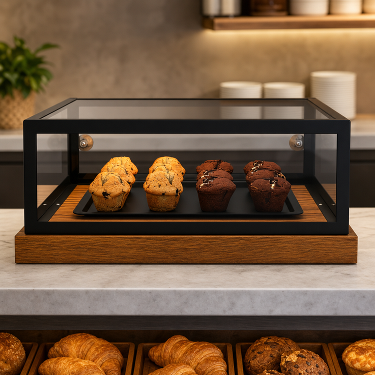 Product image #5 for KoolMore 20-Inch Countertop Muffin/Cake Bakery Display Case with Rear Sliding Glass Doors