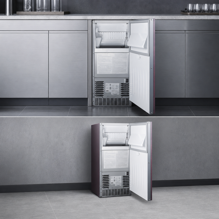 Product image #5 for Summit Commercial 15-Inch Undercounter Clear Gourmet Dice Ice Maker with 26 lb Bin