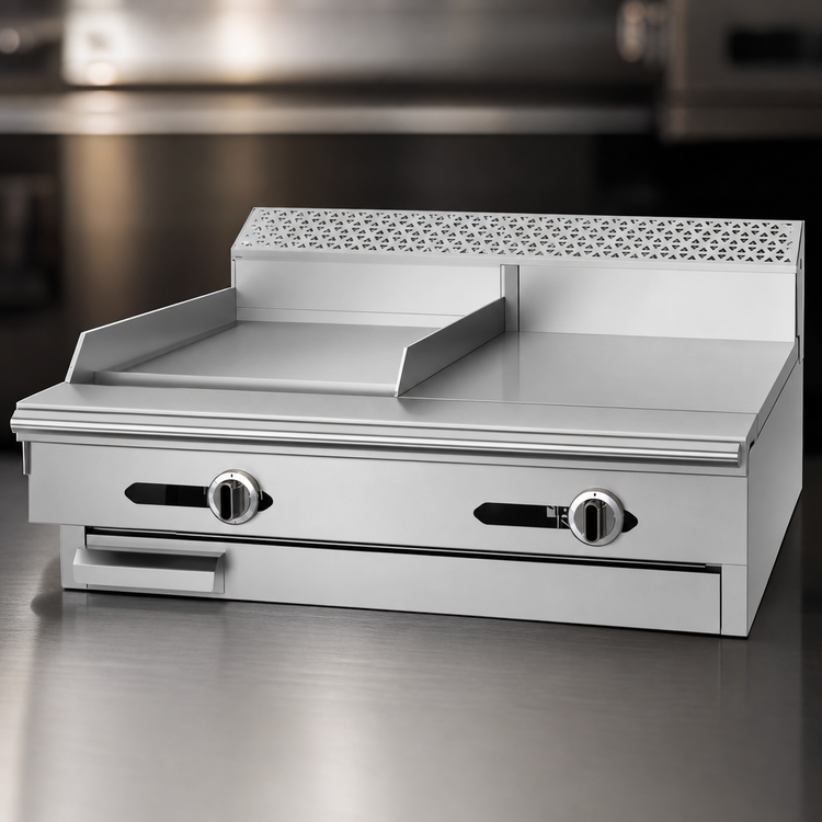 Product image #4 for Garland Cuisine Heavy Duty 36 Inch Gas Combination Top Range with 18 Inch Thermostatic Griddle and 18 Inch Hot Top, Modular Top (C36-5-1M)