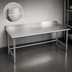 Thumbnail image #4 for Eagle Spec-Master 144-Inch x 36-Inch Stainless Steel Work Table with 4-1/2-Inch Backsplash and Tubular Base