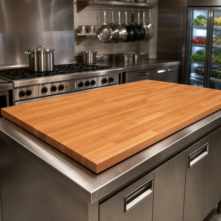 Product image #4 for Boos Block American Cherry Kitchen Countertop, 96" x 27" x 1-1/2", Flat, Varnique Finish