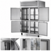 Thumbnail image #4 for True Spec Series Two-Section Pass-Thru Reach-In Refrigerator with Half Solid Front Doors and Glass Rear Doors