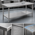 Thumbnail image #4 for Eagle Spec-Master Marine Series 84-Inch W x 24-Inch D Stainless Steel Work Table with Adjustable Undershelf