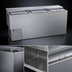 Thumbnail image #4 for Glastender ST72-S 72-Inch Stainless Steel Flat Top Bottle Cooler with 3 Sliding Doors