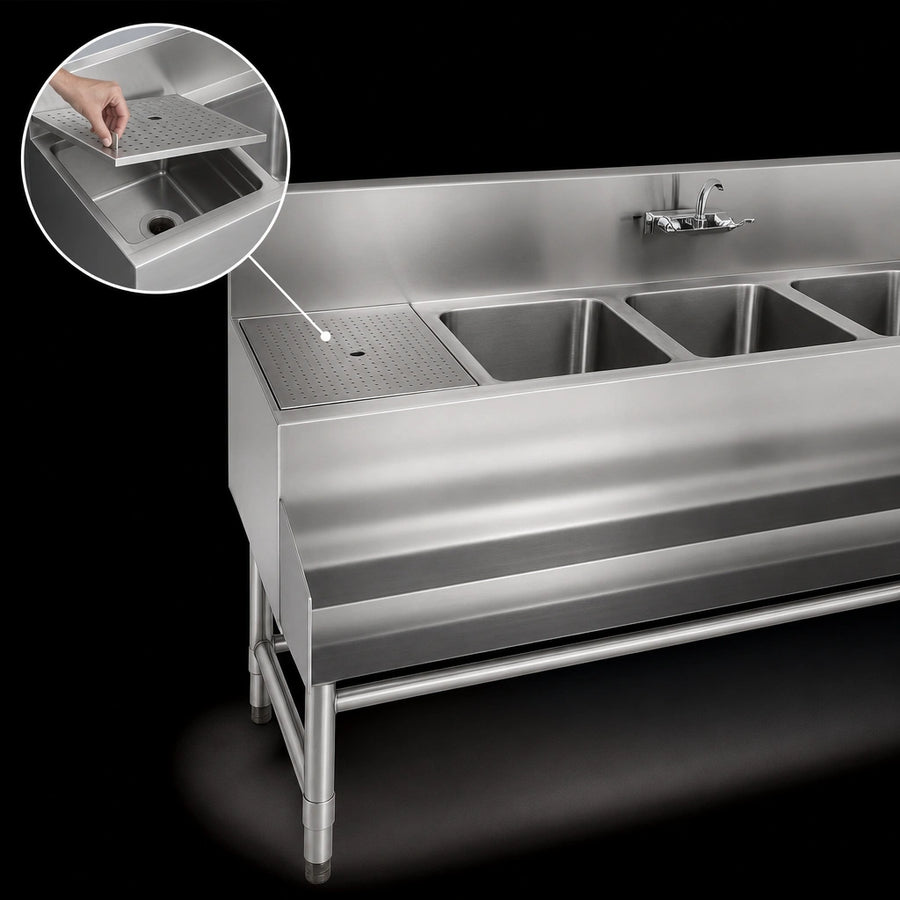 Left Drainboard With Removable Insert