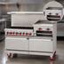 Thumbnail image #4 for American Range 72-Inch Commercial Gas Range with 8 Open Burners, 24-Inch Raised Griddle/Broiler, Convection Oven, and Standard Oven