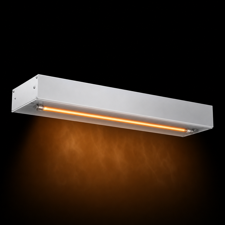 Product image #4 for Hatco Glo-Ray 72-Inch Aluminum High-Watt Unlighted Infrared Strip Heat Lamp Food Warmer, 120V, Single Rod, Toggle Switch