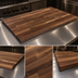 Thumbnail image #4 for Boos Block American Black Walnut Kitchen Countertop, Blended Edge Grain, 60 x 25 x 1-1/2 Inch, Varnique Finish