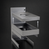 Thumbnail image #4 for Glastender Underbar Dry Waste Unit with 6-Inch Waste Chute, 12-Inch Wide x 24-Inch Deep