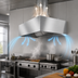 Thumbnail image #4 for SpecAir HEIA96-60 60-Inch Wall Type Make-Up Air Exhaust Hood