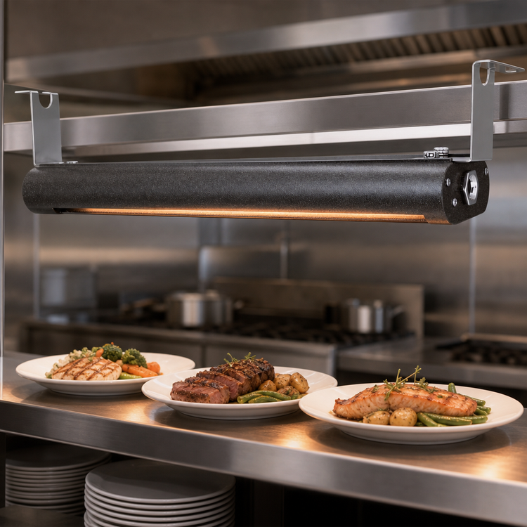 Product image #4 for Vollrath 78-Inch Low Profile Unlighted Strip Heat Lamp with Remote Infinite Switch
