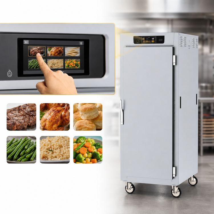 Product image #4 for Metro C5 8 Series Full-Height Pass-Thru Heated Holding Cabinet with Solid Doors, Lip Load Slides, and Touchscreen Controls