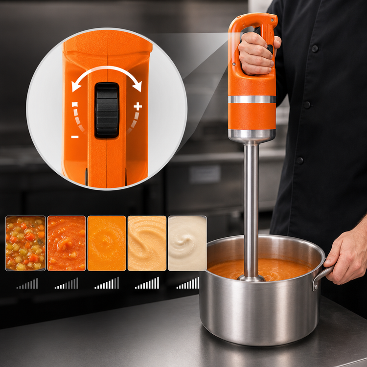 Product image #4 for Master MX2000 Variable-Speed Immersion Blender, 16-Inch Stainless Steel Shaft, 15-Gallon Capacity, 230V