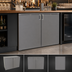 Thumbnail image #4 for Glastender C1RB48 One-Zone Remote Bar Profile Back Bar Cooler, 48-Inch, 2-Section, 20-Inch Door Openings