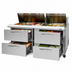 Thumbnail image #4 for Turbo Air PRO Series 72-5/8-Inch 2-Section Mega Top Sandwich/Salad Prep Table with Slide Lids, 4 Drawers, and Rear-Mount Self-Contained Refrigeration