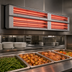 Thumbnail image #4 for Hatco Glo-Ray Max Watt Dual Infrared Strip Heater, 120-Inch, 6-Inch Spacing, Aluminum, Unlighted