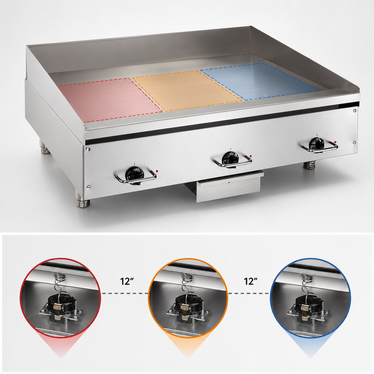 Product image #5 for Vulcan HEG48E 48-Inch Electric Countertop Heavy Duty Griddle