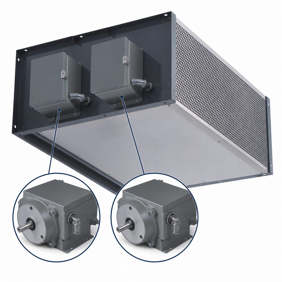 Dual 1 HP Direct-Drive Motors