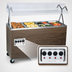 Thumbnail image #4 for Vollrath 2-Series Affordable Portable Deluxe 3-Well Mobile Hot Food Station with Buffet Breath Guard, 208-240V