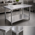 Thumbnail image #4 for Omcan USA 84-Inch x 30-Inch Stainless Steel Work Table with Undershelf