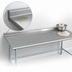 Thumbnail image #4 for Deluxe Series 16-Gauge Stainless Steel Work Table with Rear Up-Turn and Galvanized Base, 144 x 36 Inches