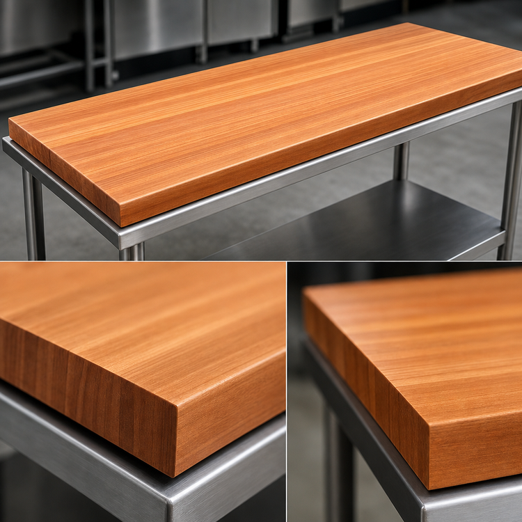 Product image #4 for Boos Block American Cherry Edge Grain Kitchen Countertop, 120 x 30 x 2-1/4 Inches, Varnique Finish