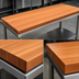 Thumbnail image #4 for Boos Block American Cherry Edge Grain Kitchen Countertop, 120 x 30 x 2-1/4 Inches, Varnique Finish
