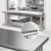 Thumbnail image #4 for BK Resources 72 Inch Double Tier Wall-Mounted Pass-Through Shelf with 304 Stainless Steel Top