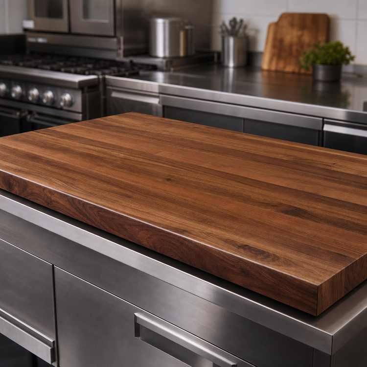 Product image #4 for Boos Block 60-Inch x 25-Inch American Black Walnut Kitchen Countertop, 1-1/2-Inch Thick