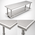 Thumbnail image #4 for Eagle Group Pass-Thru Shelf with Overshelf, 72W x 24D, 304 Stainless Steel