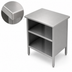 Thumbnail image #4 for Open-Front Enclosed Base Stainless Steel Work Table with Undershelf, 36 x 24 Inches