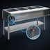 Thumbnail image #4 for Eagle Group Electric Water Bath Hot Food Table, 4 Openings, 63-1/2 Inch Wide