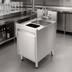 Thumbnail image #5 for Top Shelf TSF Series 18-Inch Underbar Hand & Dump Sink Cabinet with Waste Chute