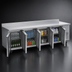 Thumbnail image #4 for Beverage-Air WTR119AHC Four-Section Worktop Refrigerator, 118-Inch Wide, 4 Doors, 40.12 Cu. Ft., Side-Mounted Self-Contained Refrigeration