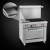 Thumbnail image #4 for Southbend S-Series 36-Inch Gas Restaurant Range with 4 Open Burners, 12-Inch Left Griddle and Cabinet Base