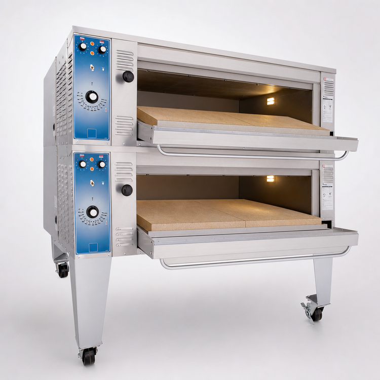 Product image #4 for Bakers Pride Super Deck Series 2-Deck Electric Pizza Deck Oven, 16 kW